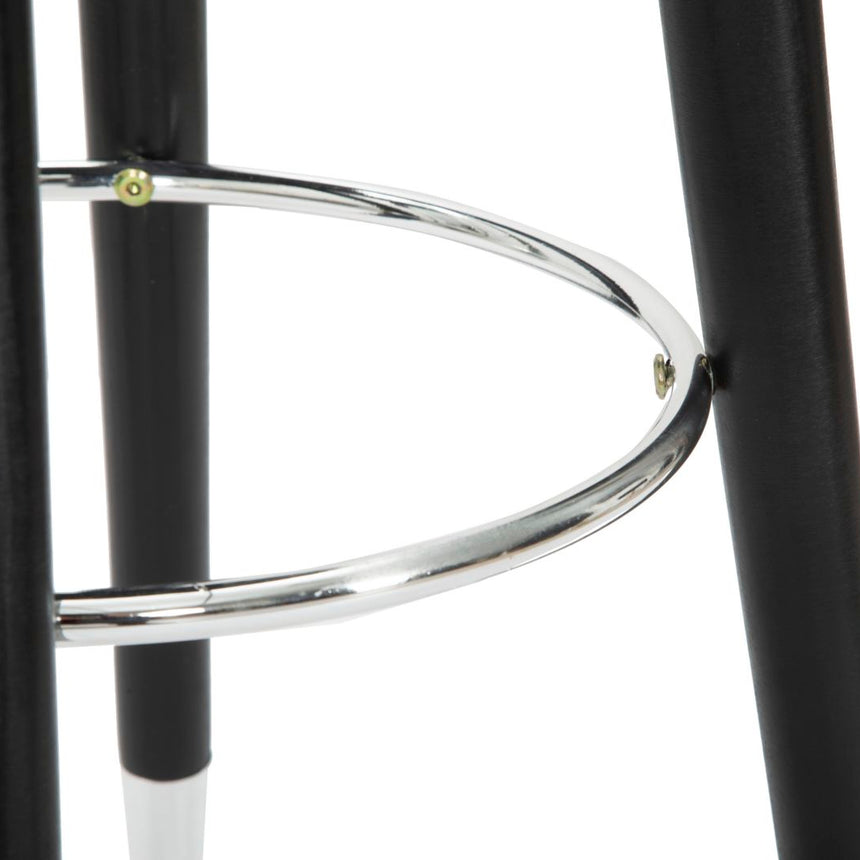 Paris velvet bar stool silver