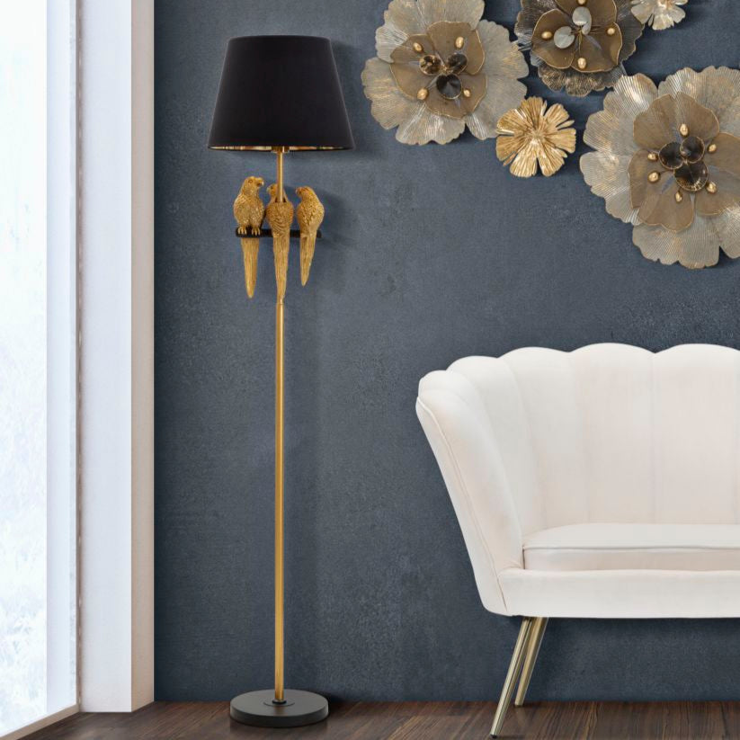 Monkey resin table lamp 34cm