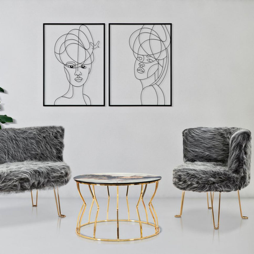 Woman Simply fém falikép szett