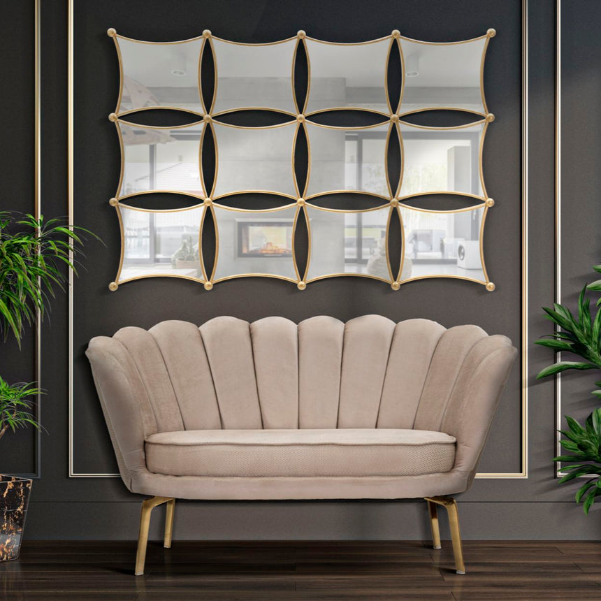 Vienna Plus 2-seater velvet sofa