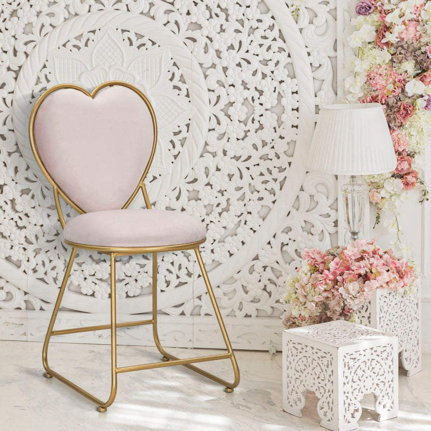 Heart bársony szék