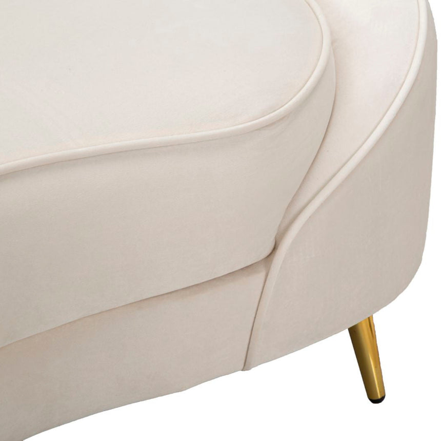 Oslo 2-seater velvet sofa