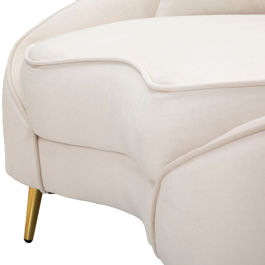 Oslo 2-seater velvet sofa