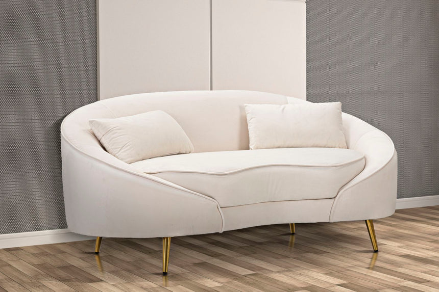 Oslo 2-seater velvet sofa