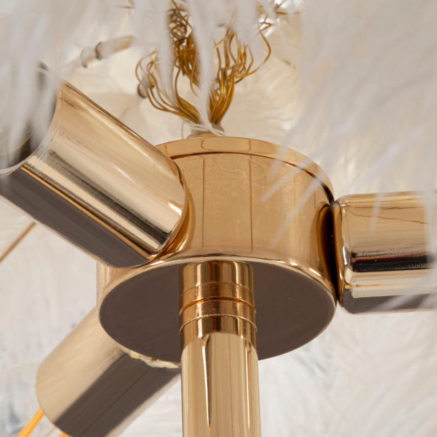 Monkey resin table lamp 34cm