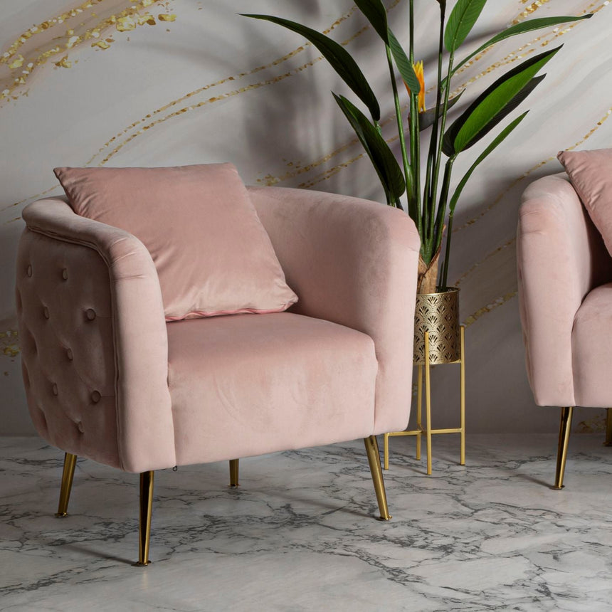 Bucarest bársony fotel