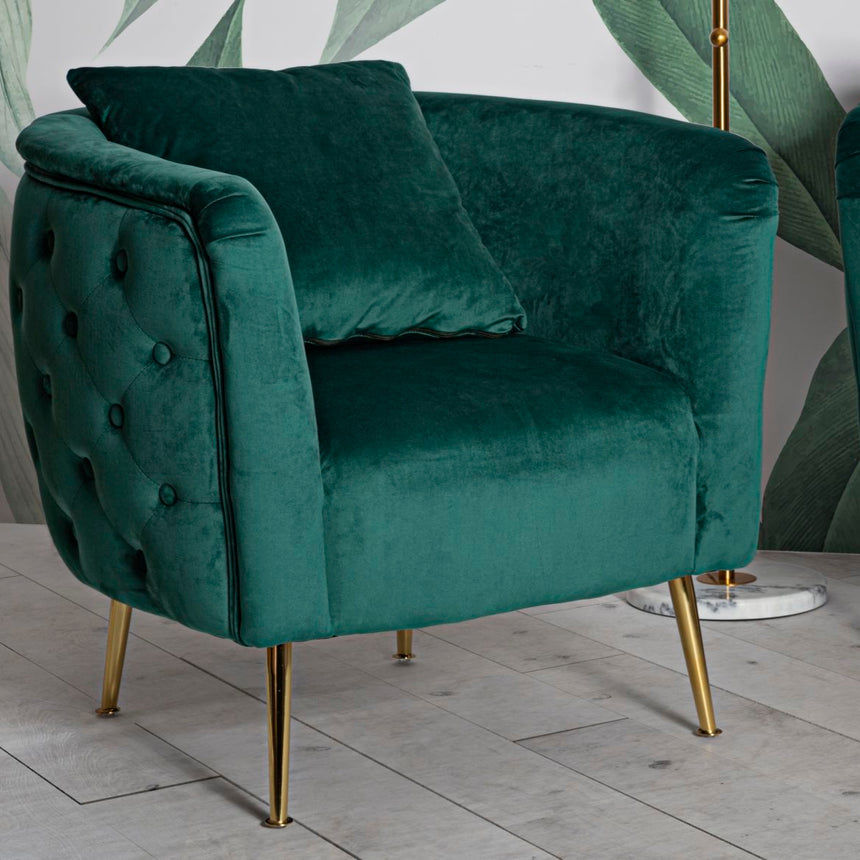 Bucarest bársony fotel