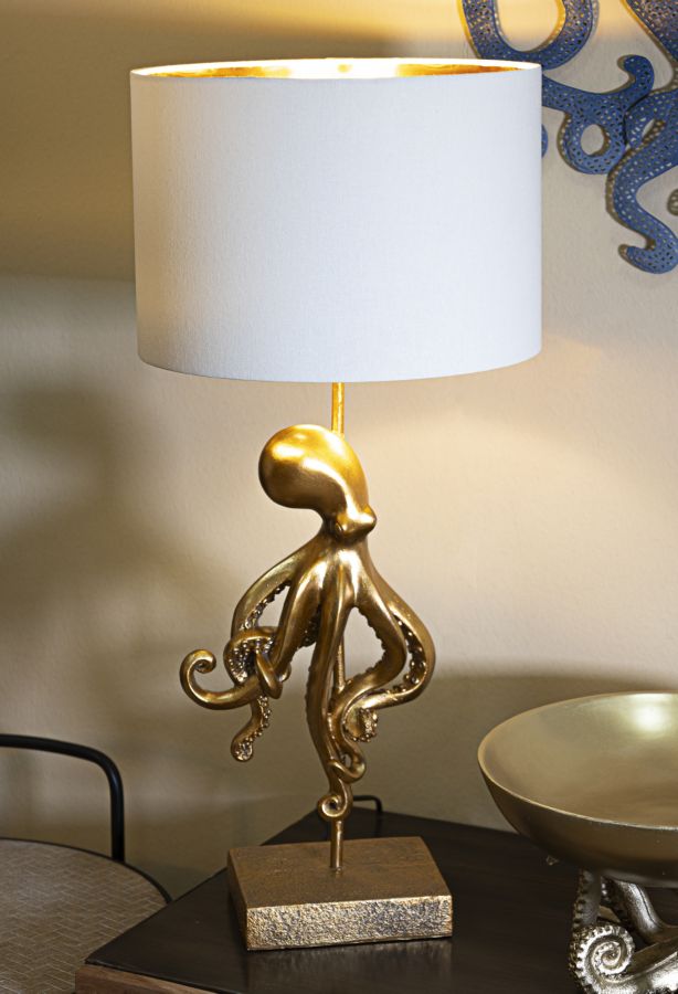 Monkey resin table lamp 34cm