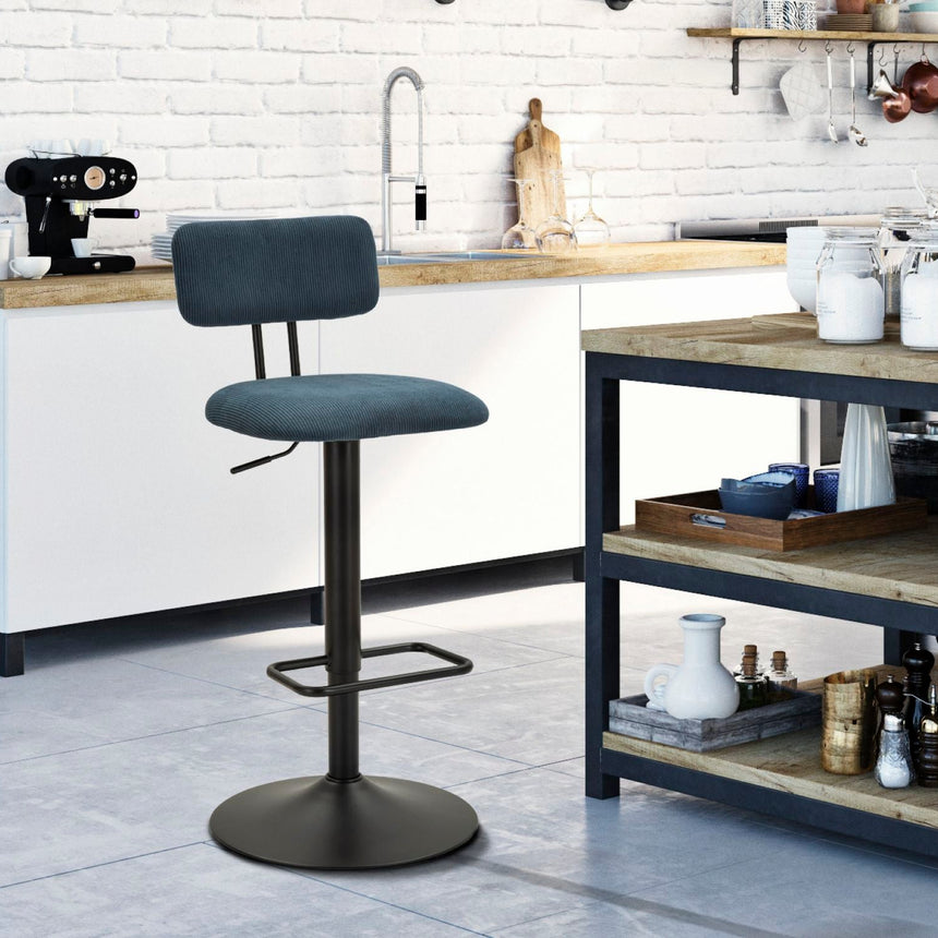 Light kordbársony bárszék szettben