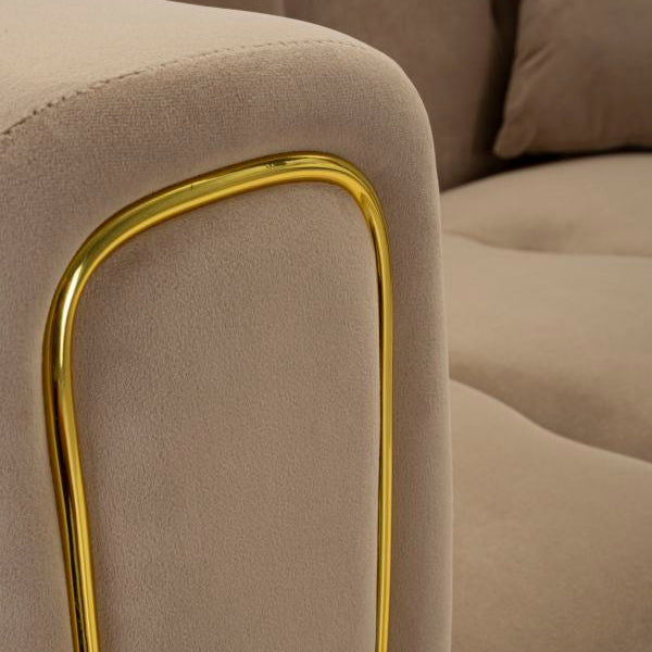 Alma 2-seater velvet sofa