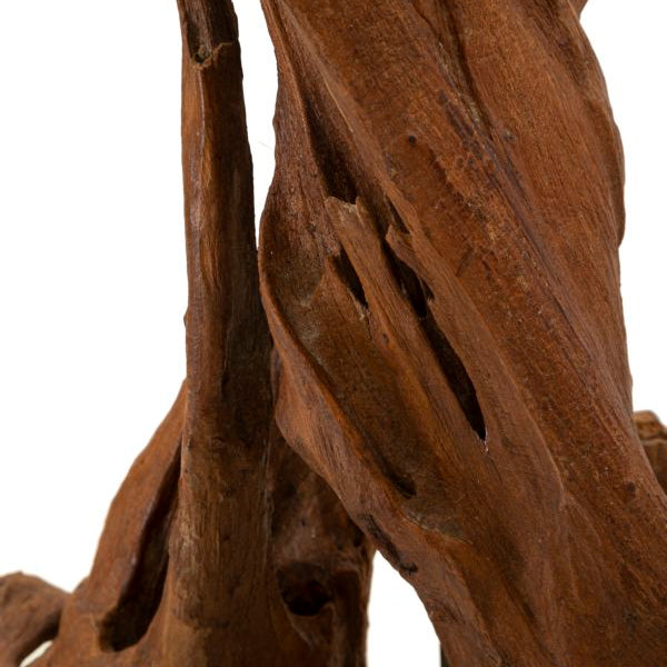 Teak Riciclato fa asztali lámpa