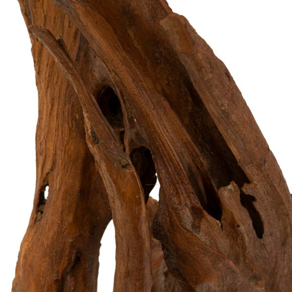 Teak Riciclato fa asztali lámpa