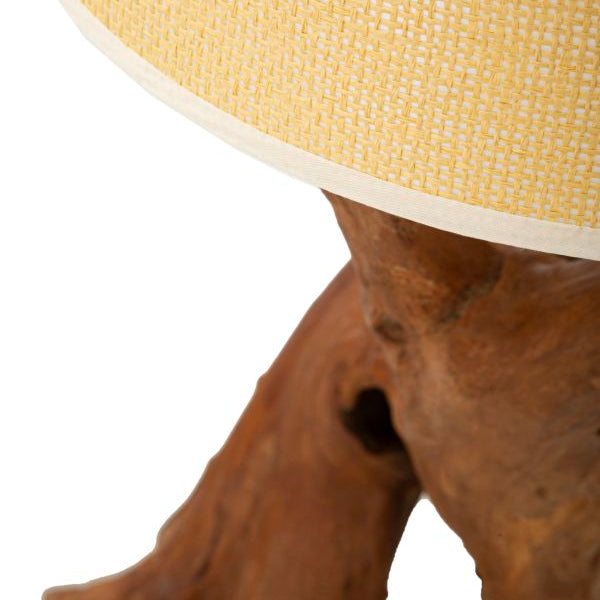 Teak Riciclato fa asztali lámpa