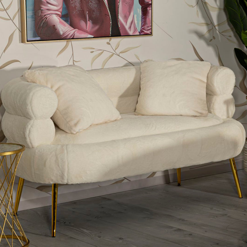 Soffy 2-seater plush sofa