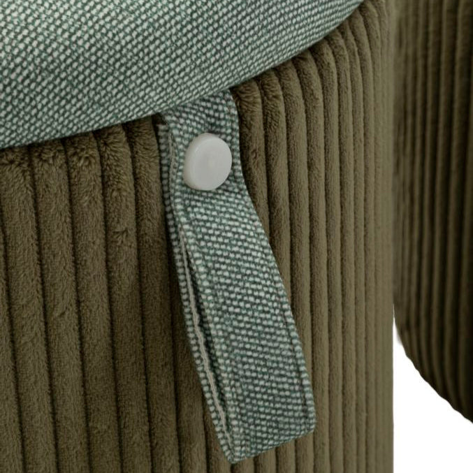 Bolzano corduroy pouf set