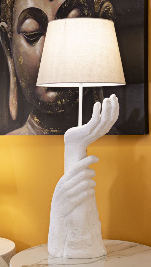 Monkey resin table lamp 34cm