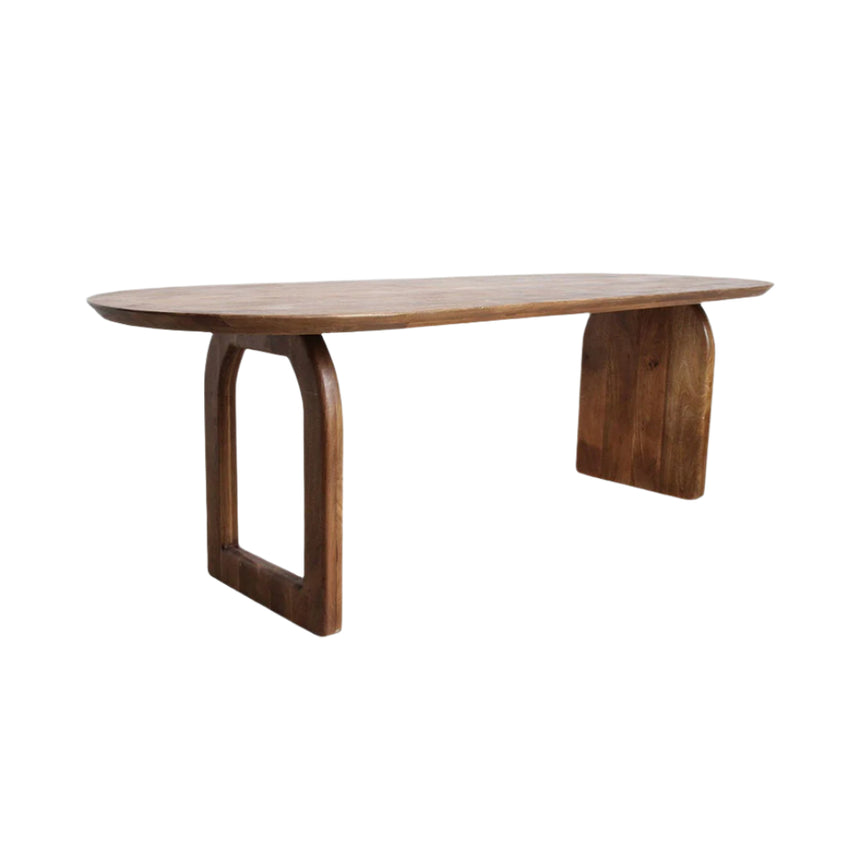Bullnose Mix wooden dining table 180x90
