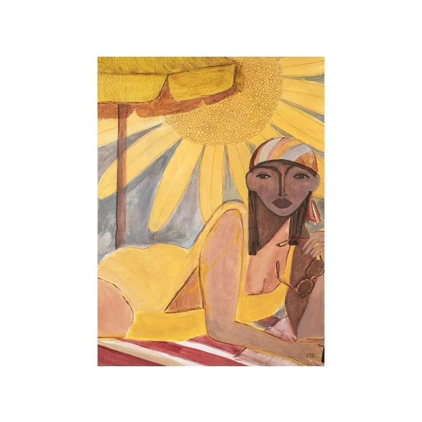 Sunflower Sun design canvas print