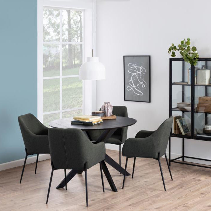 I-Duncan wooden dining table Ø105