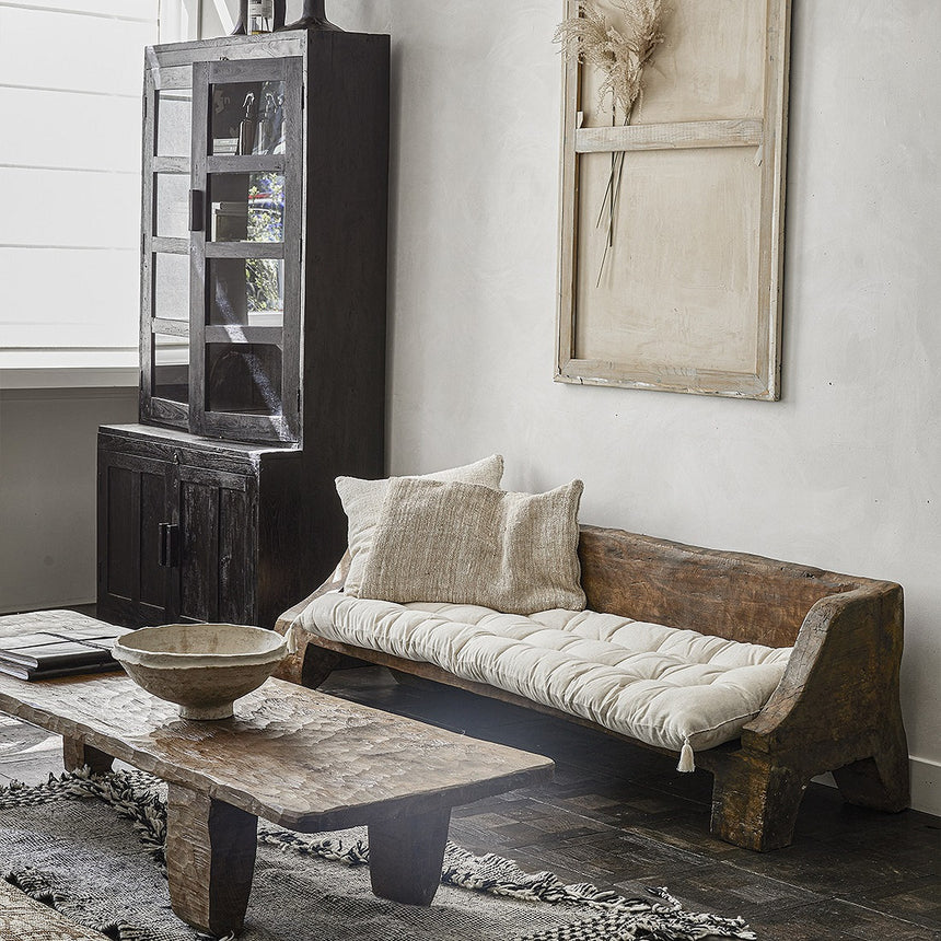 Hutch fa magas kabinet