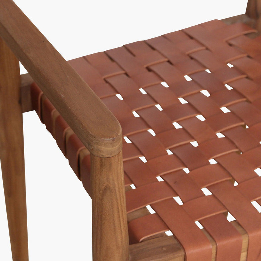 Freya bőr karfás szék