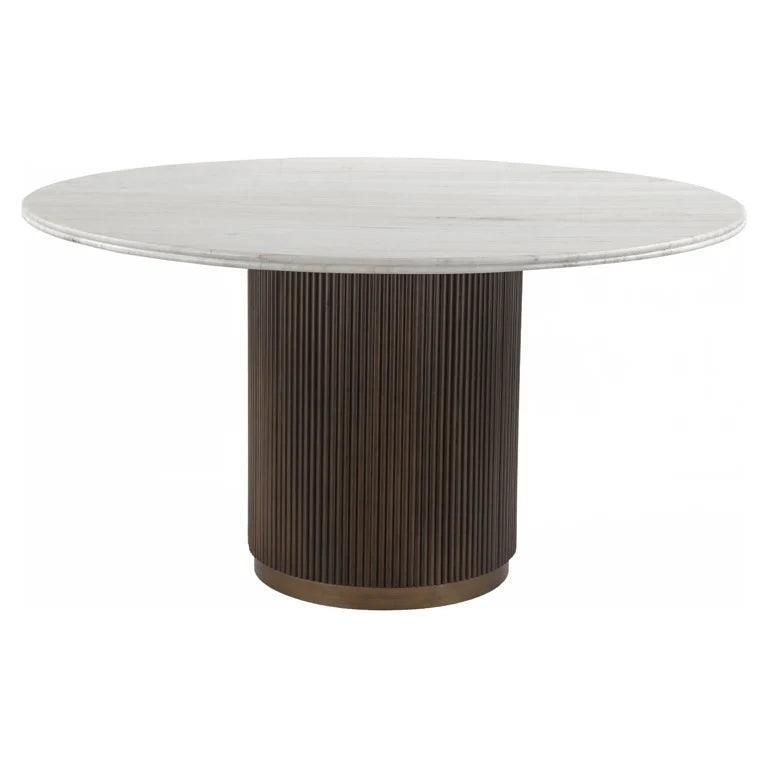 Mayfield marble dining table Ø140