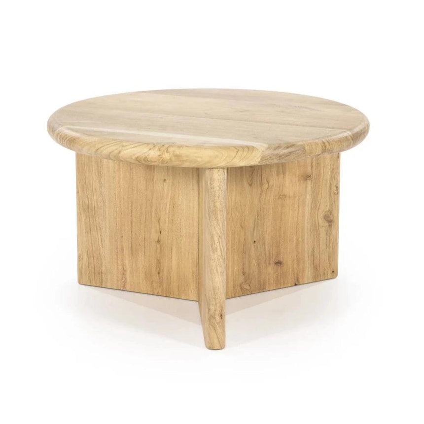 Leoti wooden coffee table Ø60