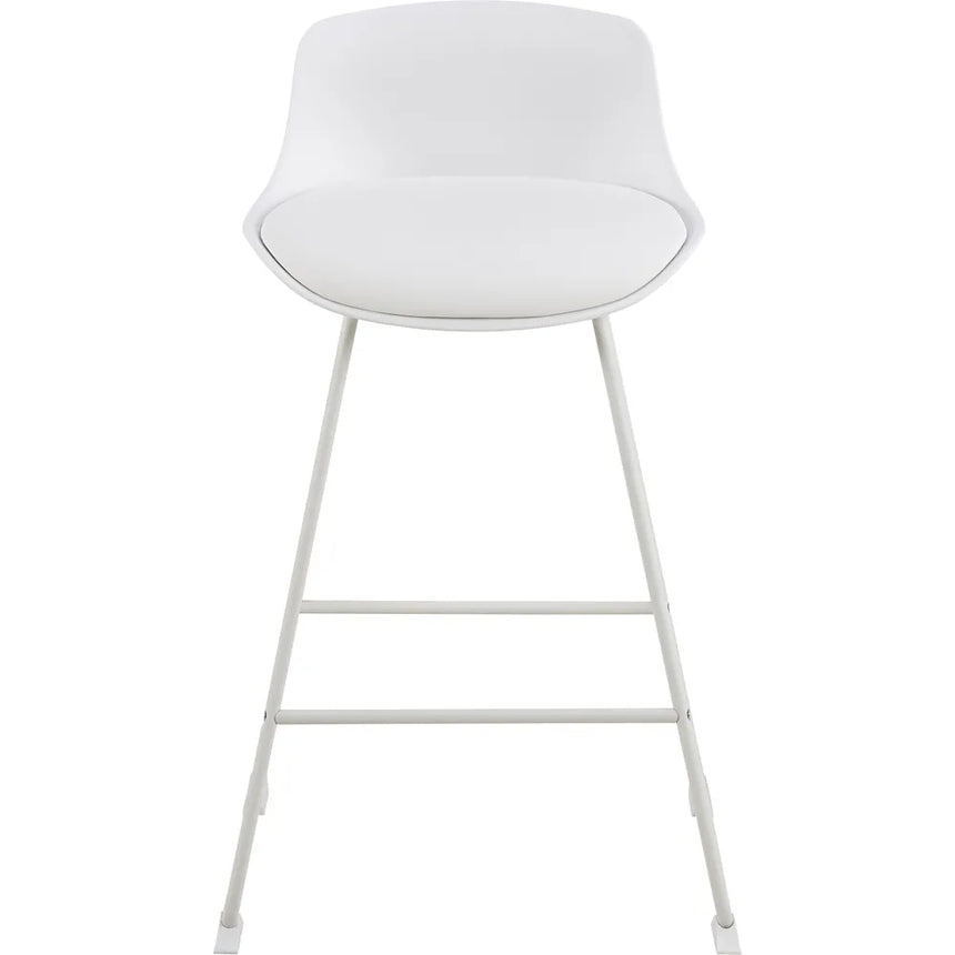 Tina textile leather low bar stool