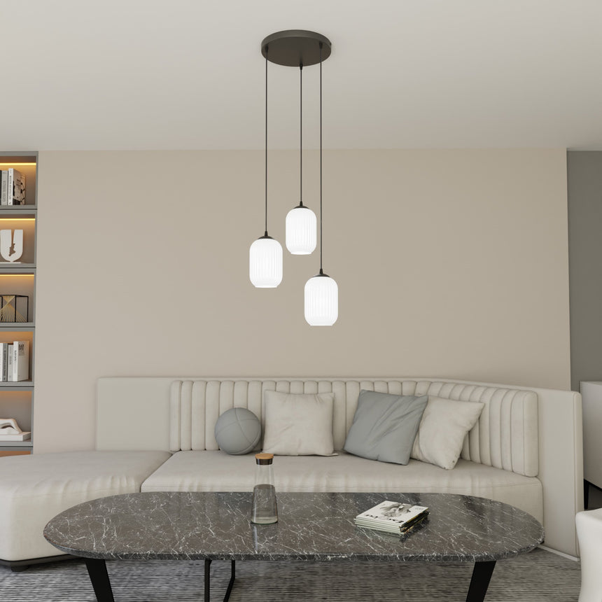 Verdi 3 Premium üveg függőlámpa