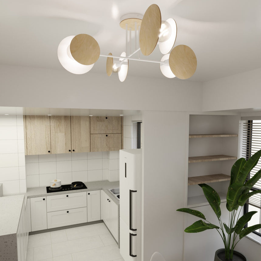 Zita 4 fém mennyezeti lámpa