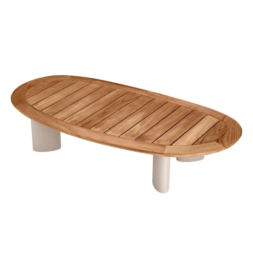 Free Form wooden garden coffee table