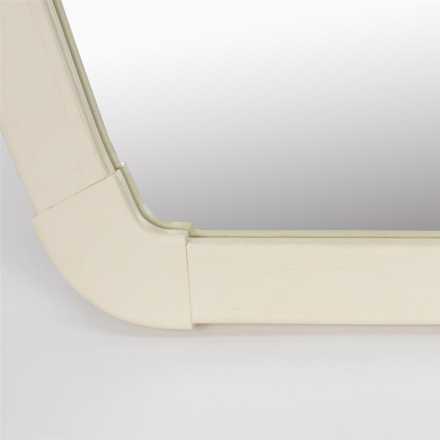 Reverse wooden mirror