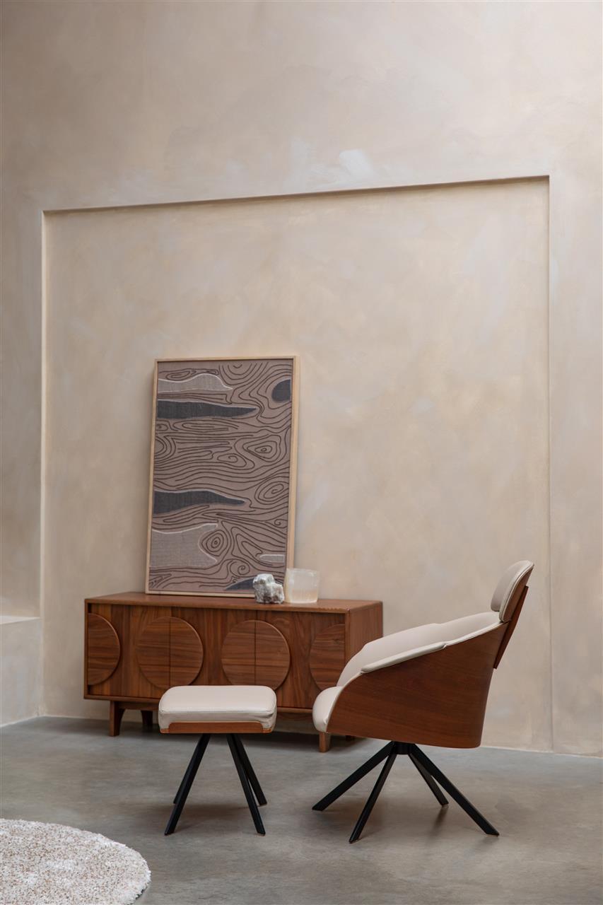 Frie textile leather footrest