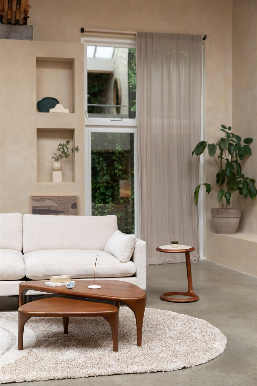 Doppio marble side table