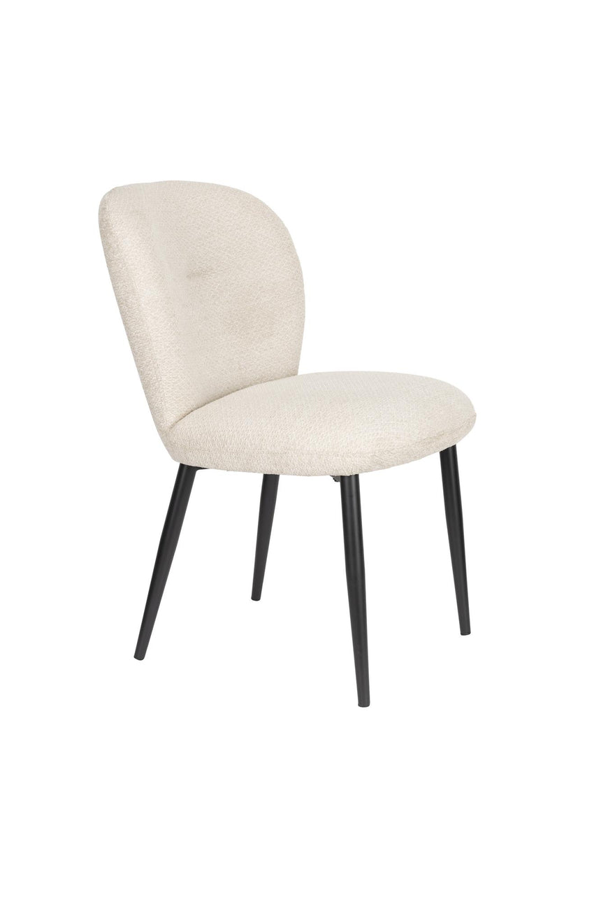 Alaz szék – Texturált kárpitozás, fekete lábakkal