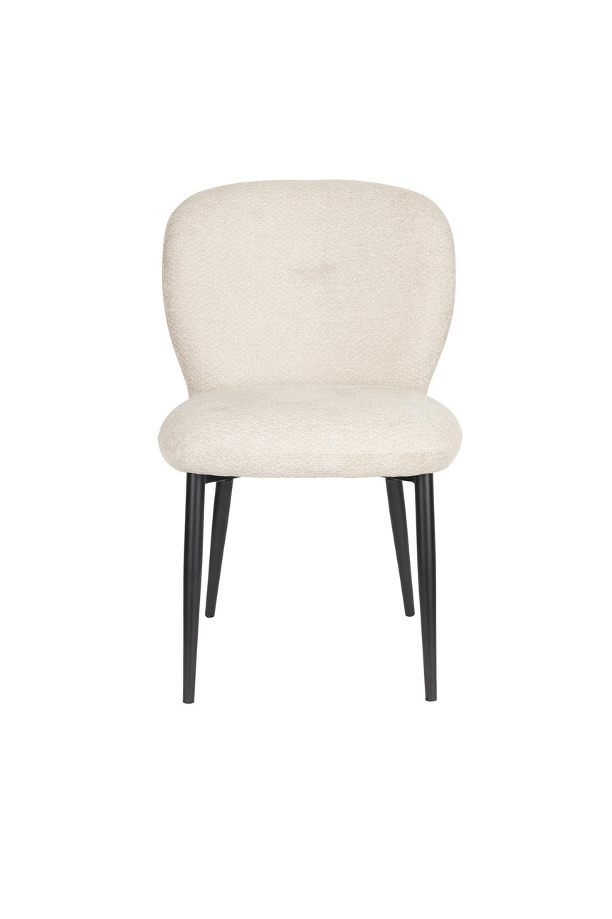 Alaz szék – Texturált kárpitozás, fekete lábakkal