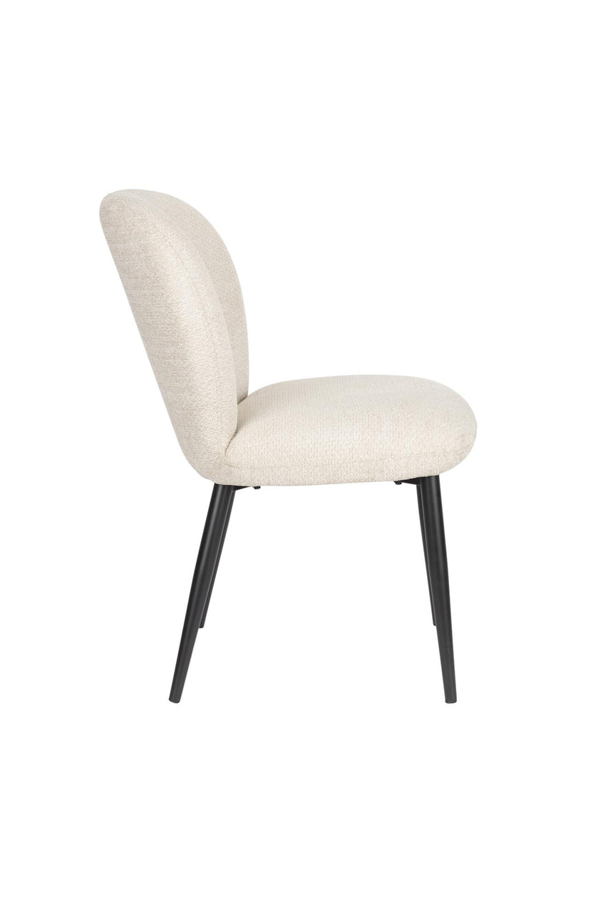 Alaz szék – Texturált kárpitozás, fekete lábakkal