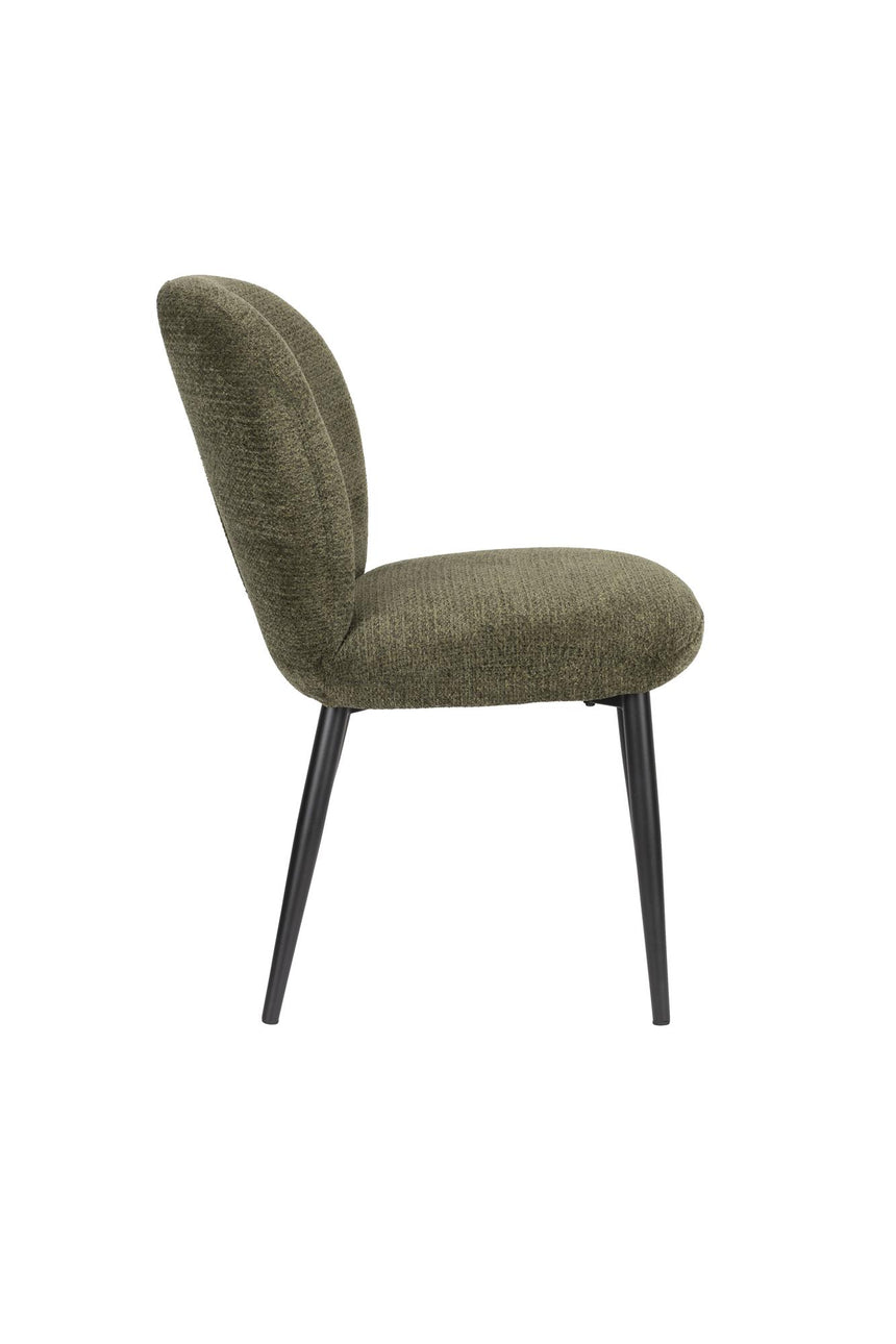 Alaz szék – Texturált kárpitozás, fekete lábakkal