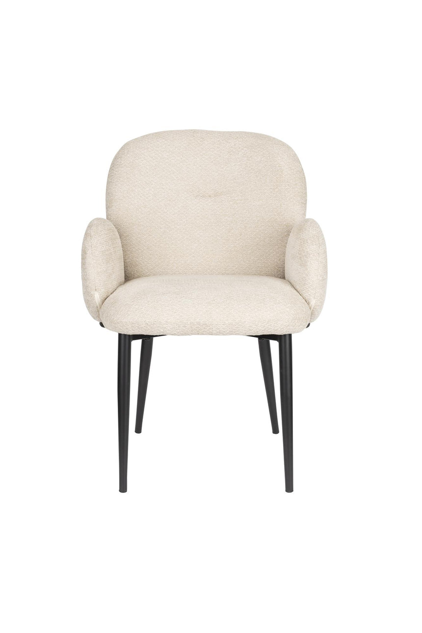 Alaz fotel – Texturált kárpitozás, fekete lábakkal