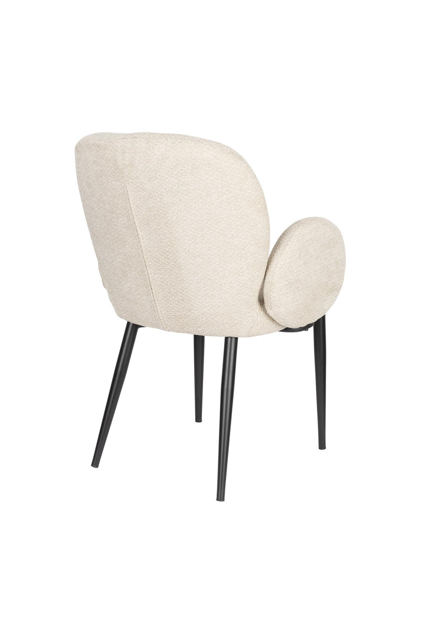 Alaz fotel – Texturált kárpitozás, fekete lábakkal