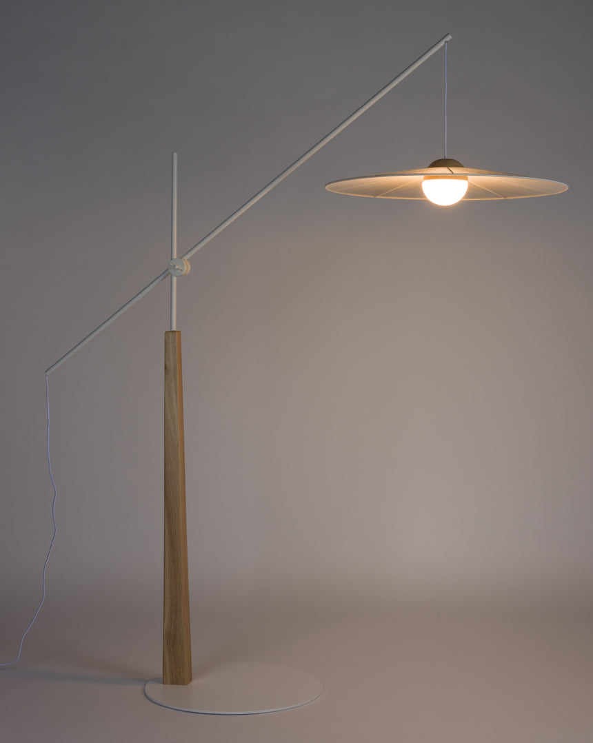 Belle fabric floor lamp