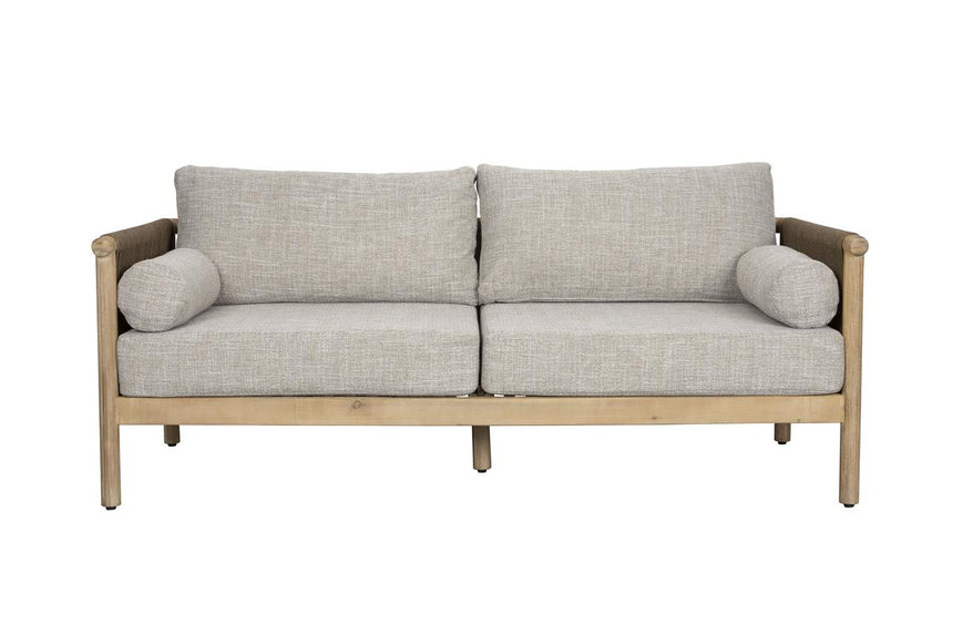 Oasis 3 személyes kültéri kanapé – Akácfa és kötélfonat kombinációja