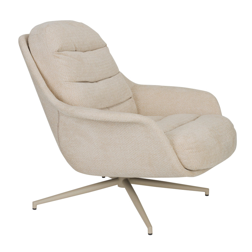 Philly fabric swivel armchair