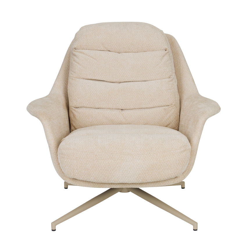 Philly fabric swivel armchair