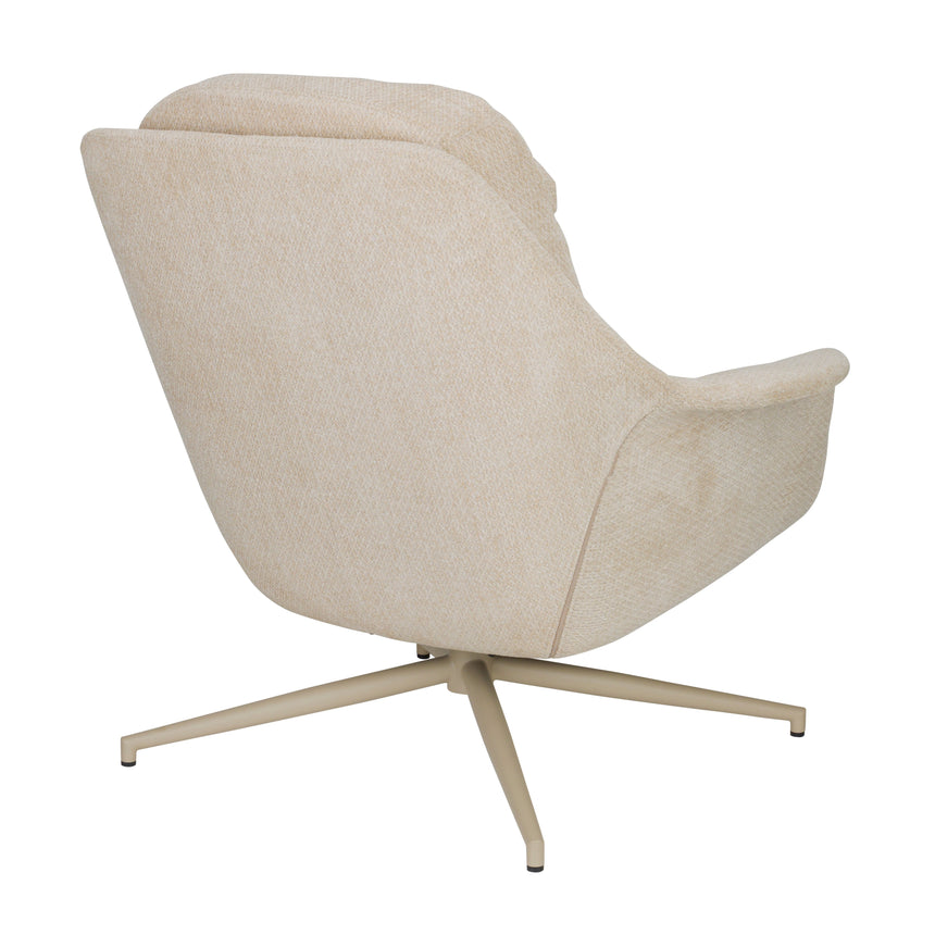 Philly fabric swivel armchair