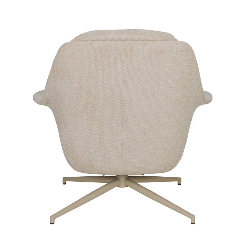 Philly fabric swivel armchair