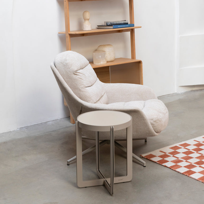 Philly fabric swivel armchair