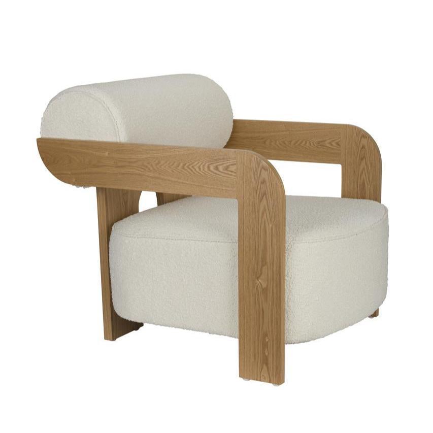 Oolong bouclé armchair