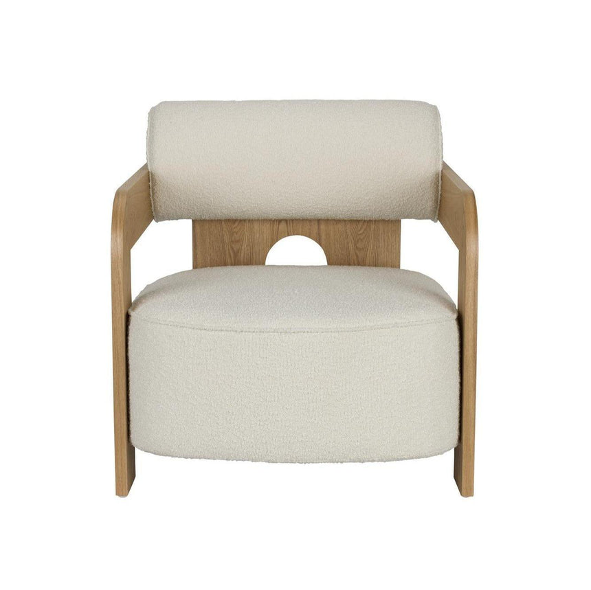 Oolong bouclé armchair