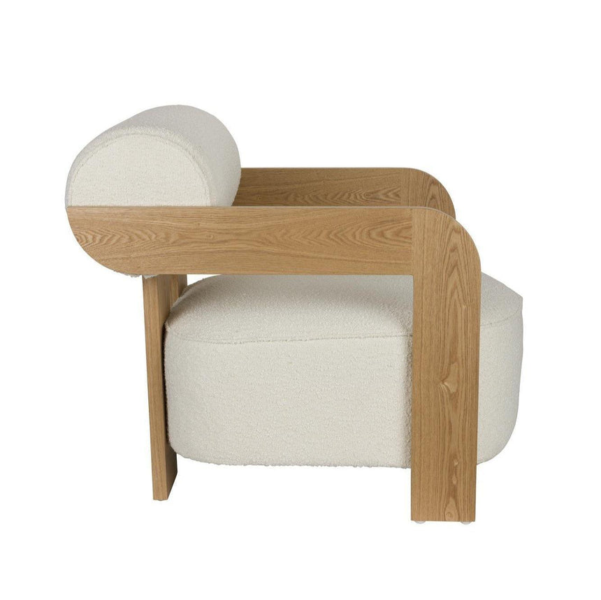 Oolong bouclé armchair